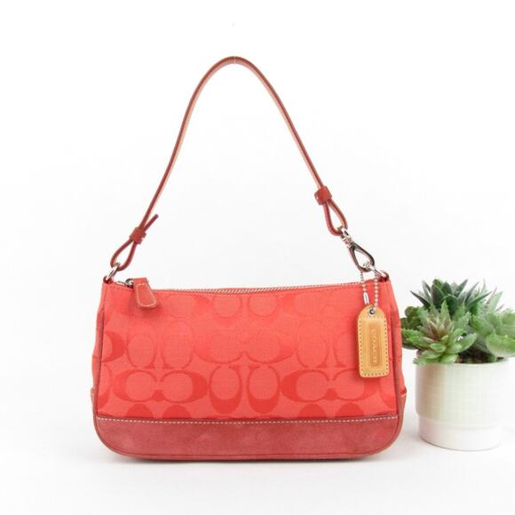 Coach Handbags - Coach Y2K Vintage Signature Red Demi Bag